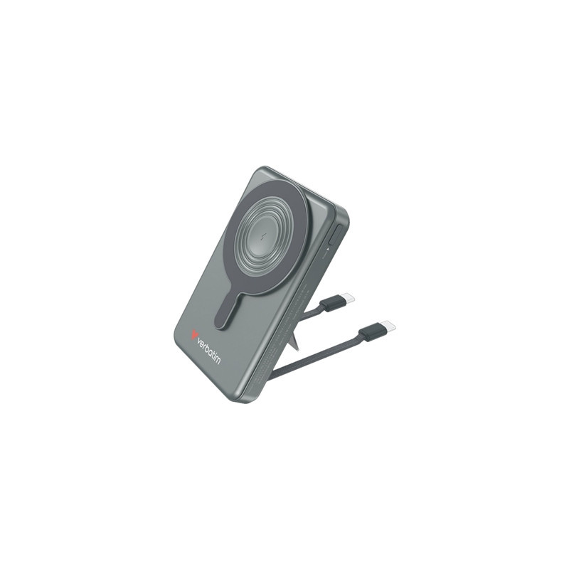 Verbatim Charge'n'Go 2C & Display MagSafe Power Bank 10000 mAh Grey