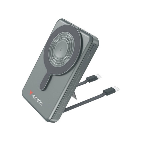 Verbatim Charge'n'Go 2C & Display MagSafe Power Bank 10000 mAh Grey