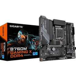 Gigabyte B760M GAMING X DDR4 Intel 1700 Socket Motherboard  Micro-ATX  4x DDR4 Slots  2x M.2 Sockets  1x USB-C Port  Fitted I/O 
