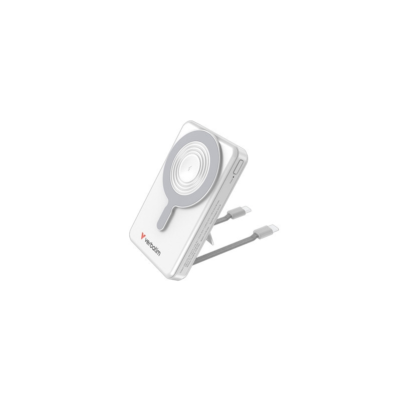 Verbatim Charge'n'Go 2C & Display MagSafe Power Bank 10000 mAh Silver