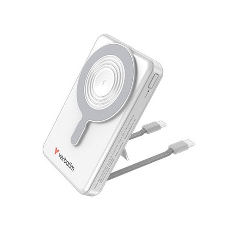 Verbatim Charge'n'Go 2C & Display MagSafe Power Bank 10000 mAh Silver