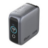 Verbatim Mini GaN Charger 100W With Display  100W 3-Port + 100W USB-C to USB-C Cable