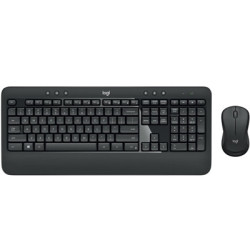 Logitech MK540 Advanced Wireless Keyboard and Mouse Combo for Windows  2.4 GHz Unifying USB-Receiver  Multimedia Hotkeys  3-Year