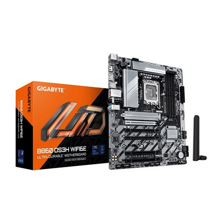 Gigabyte B860 DS3H WIFI6E Intel 1851 Socket Motherboard  ATX  4x DDR5 Slots  2x M.2 Sockets  2x USB-C Port  2.5GbE LAN  Wi-Fi 6E