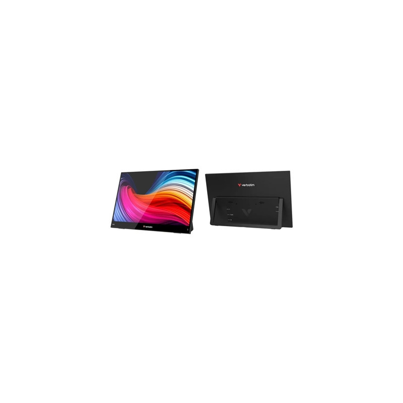 Verbatim Portable 15.6“ Touchscreen IPS Monitor LIGHT  USB-C  Speakers  1920 x 1080 Resolution  60Hz