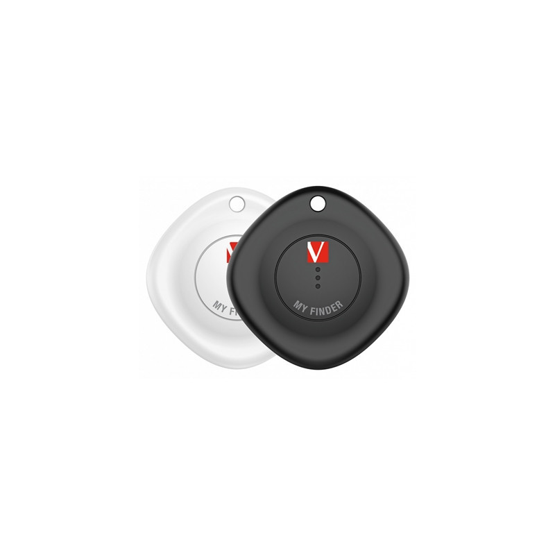 Verbatim MYF-02 My Finder Bluetooth Item Finder 2 Pack Black /White