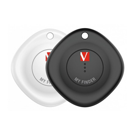 Verbatim MYF-02 My Finder Bluetooth Item Finder 2 Pack Black /White