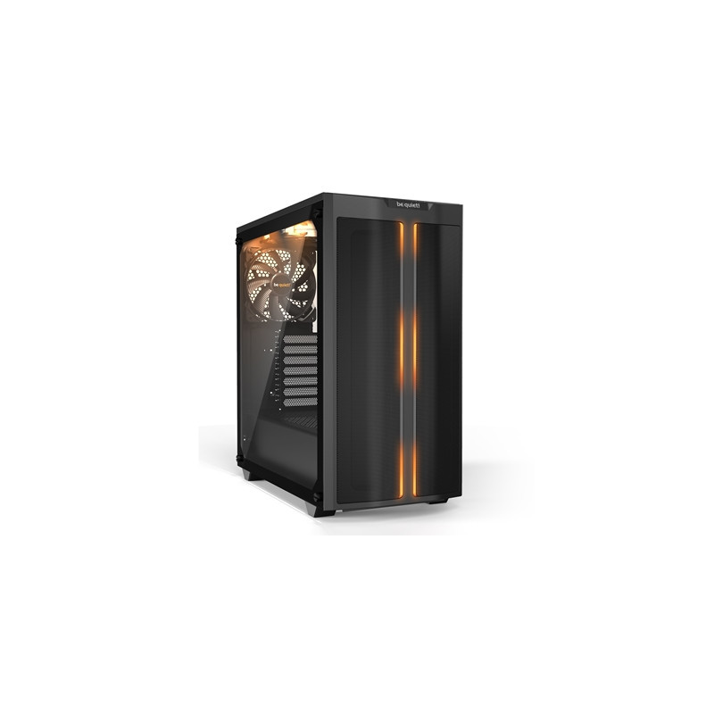 be quiet! Pure Base 500DX Case  Black  Mid Tower  1 x USB 3.2 Gen 1 Type-A / 1 x USB 3.2 Gen 2 Type-C  Tempered Glass Side Windo