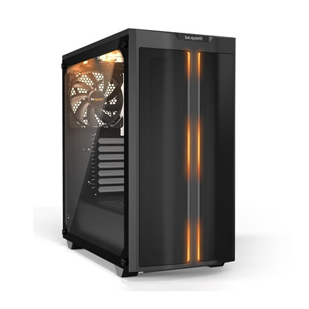 be quiet! Pure Base 500DX Case  Black  Mid Tower  1 x USB 3.2 Gen 1 Type-A / 1 x USB 3.2 Gen 2 Type-C  Tempered Glass Side Windo
