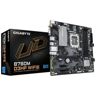 Gigabyte B760M D3HP WIFI6 Intel 1700 Socket Motherboard  Micro-ATX  4x DDR5 Slots  2x M.2 Sockets  GbE LAN  Wi-Fi 6  1x D-Sub / 