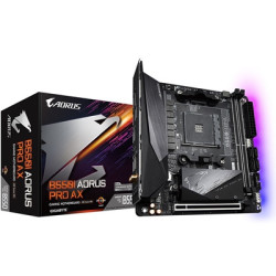 Gigabyte B550I AORUS PRO AX AMD AM4 Socket Motherboard  Mini-ITX  2x DDR4 Slots  2x M.2 Sockets  1x USB-C Port  Fitted I/O Shiel