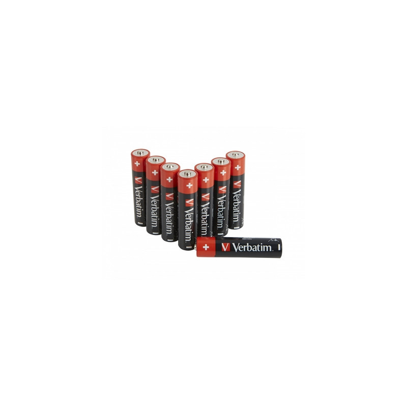 Verbatim AAA Battery Alkaline 8 Pack (Hangcard)