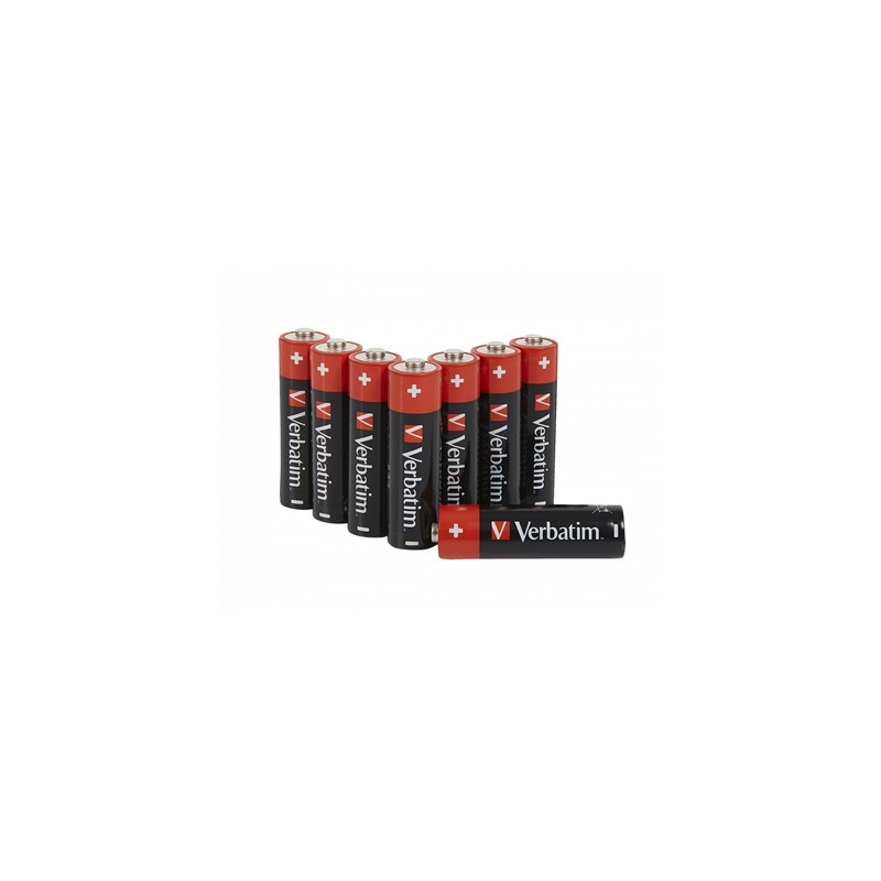 Verbatim AA Battery Alkaline 8 Pack (Hangcard)