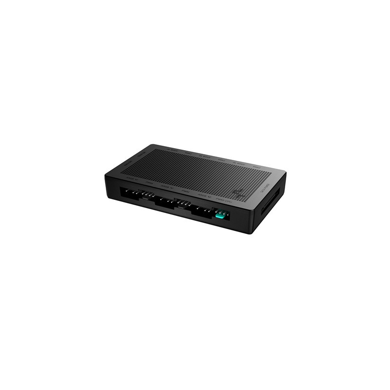 DeepCool SC790 2-in-1 Addressable RGB & PWM Fan Hub  6-Port  Connect up to 6 PWM ARGB 3-Pin Fans Simultaneously While Occupying 