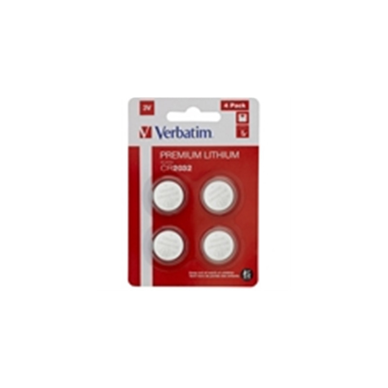 Verbatim CR2032 Battery Lithium 3V 4 Pack