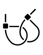 Cable ties, Velcro, cable clips